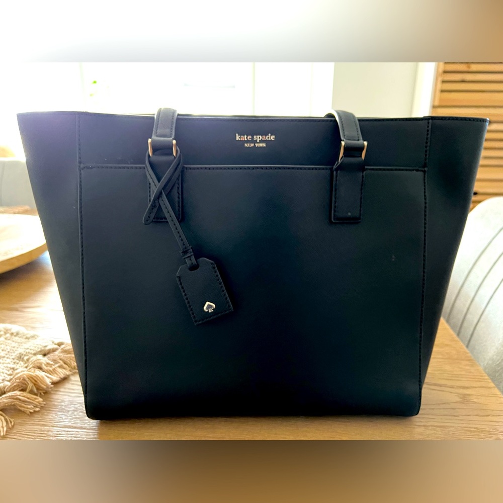 Kate Spade tote black bag with pockets